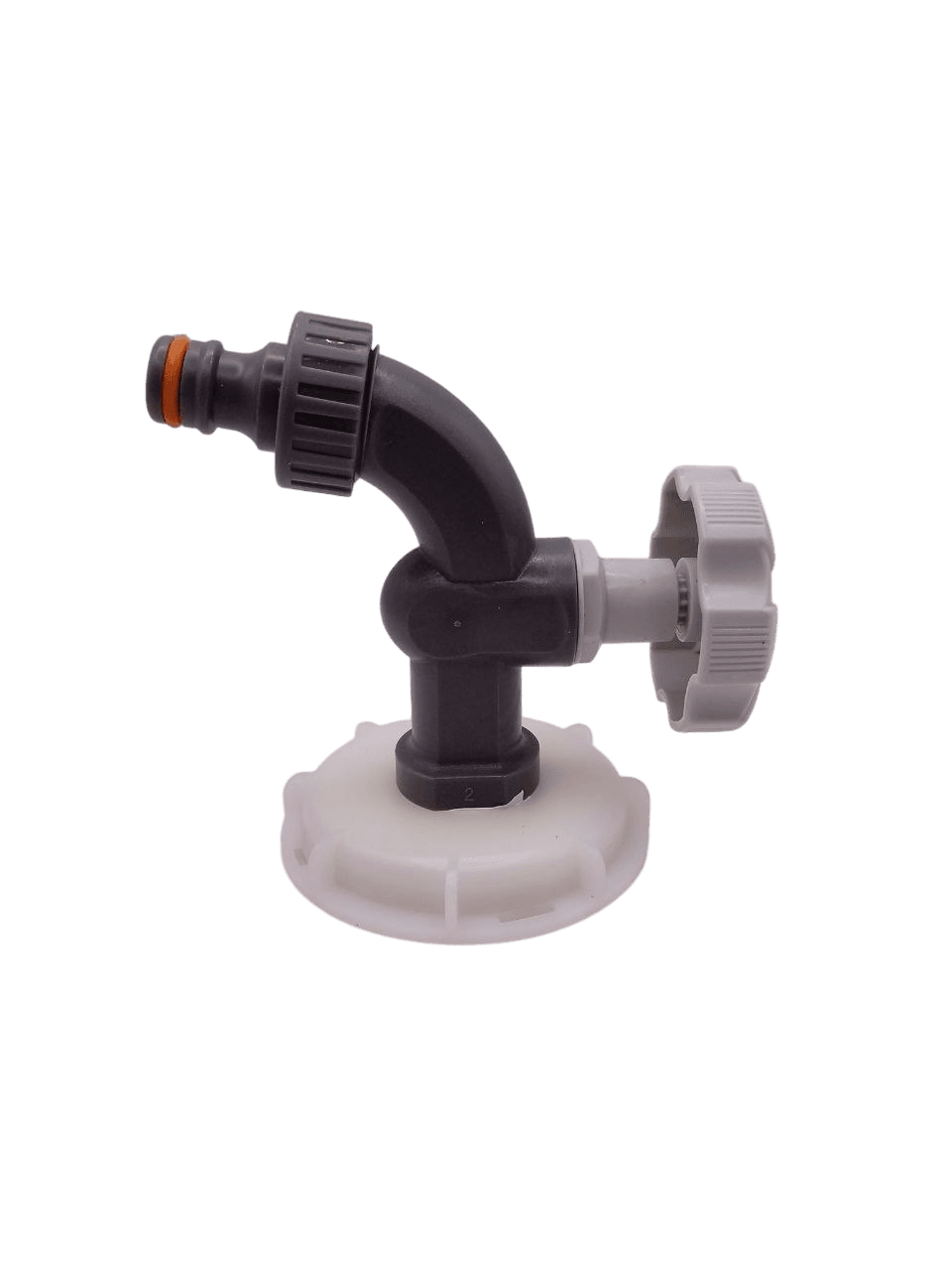 Кран із перехідником DN-62мм (дрібна різьба) на штуцер 1"