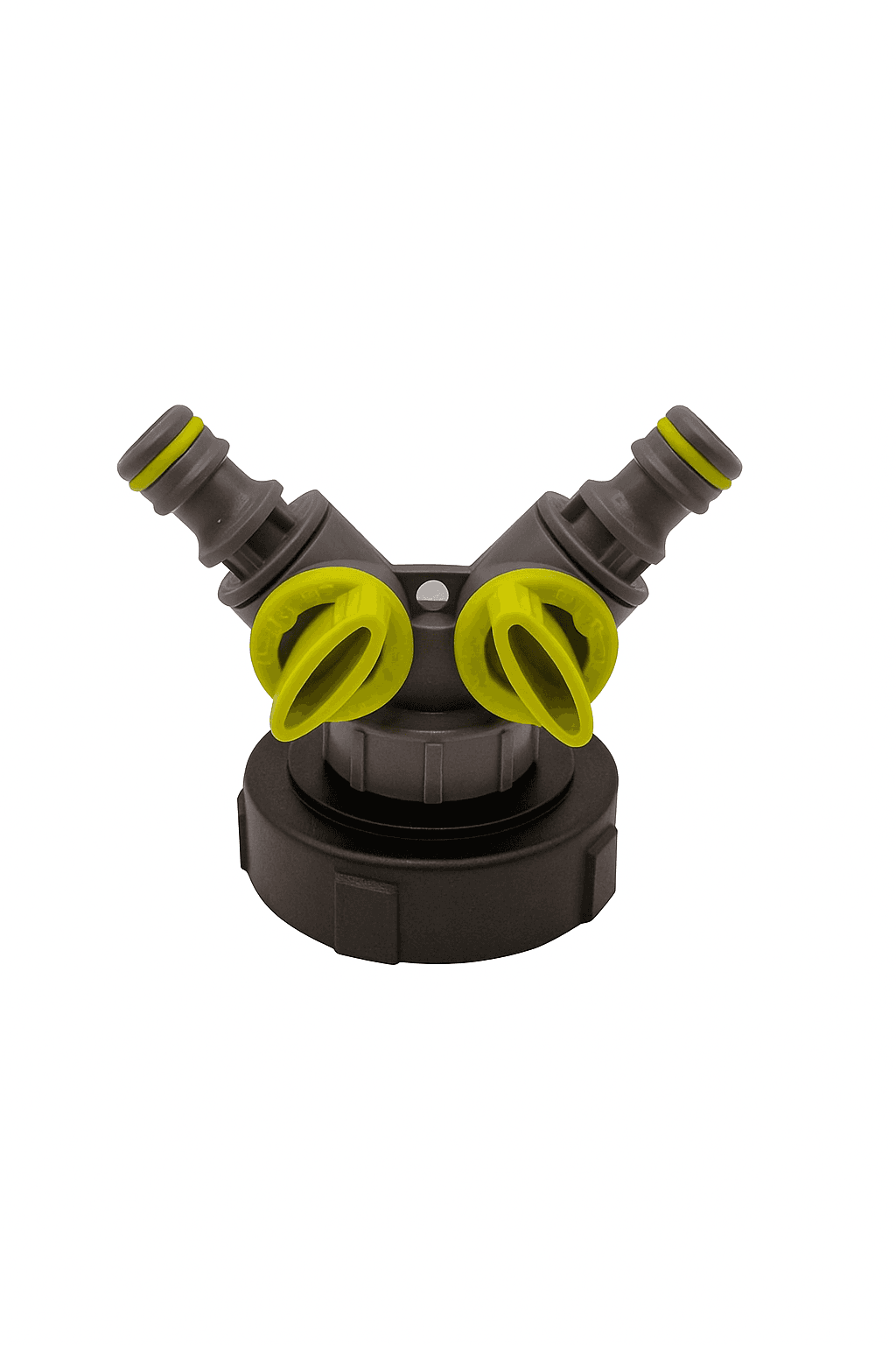 Перехідник DN-58мм (дрібна різьба) на 2 штуцери 1"