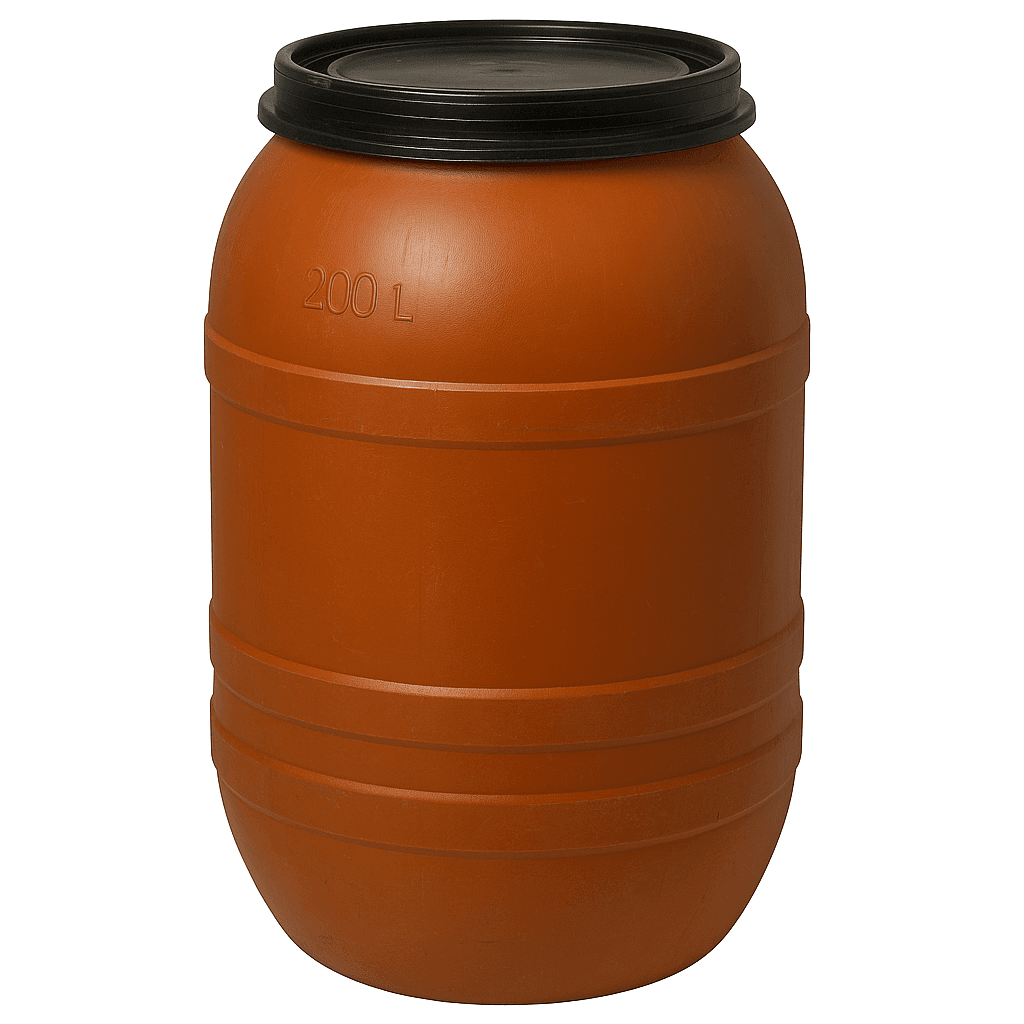 Діжка пластикова під закрутку 200 л (б/в)