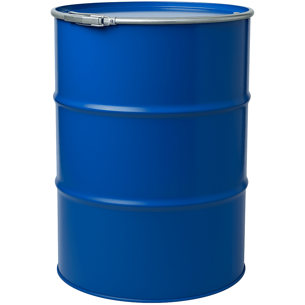 Діжка металева під хомут 200 л технічна без покриття(б/в)