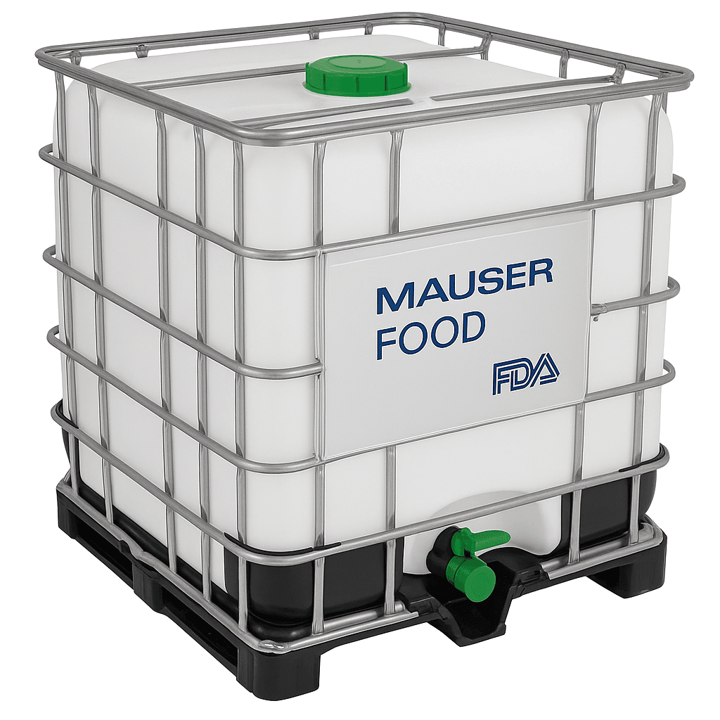 Єврокуб 1000л (новий, Mauser Food FDA, харчовий)