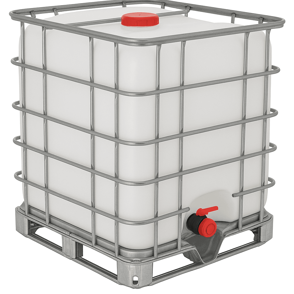 Єврокуб 1000л (новий, WERIT, харчовий, піддон метал/пластик)