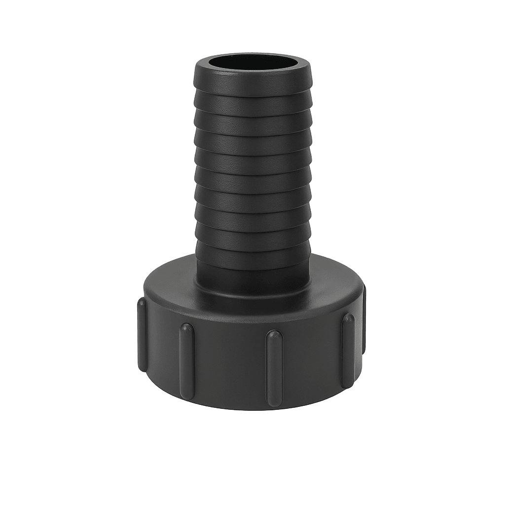 Перехідник DN-50 литий пластиковий на шланг 2х1 1/4