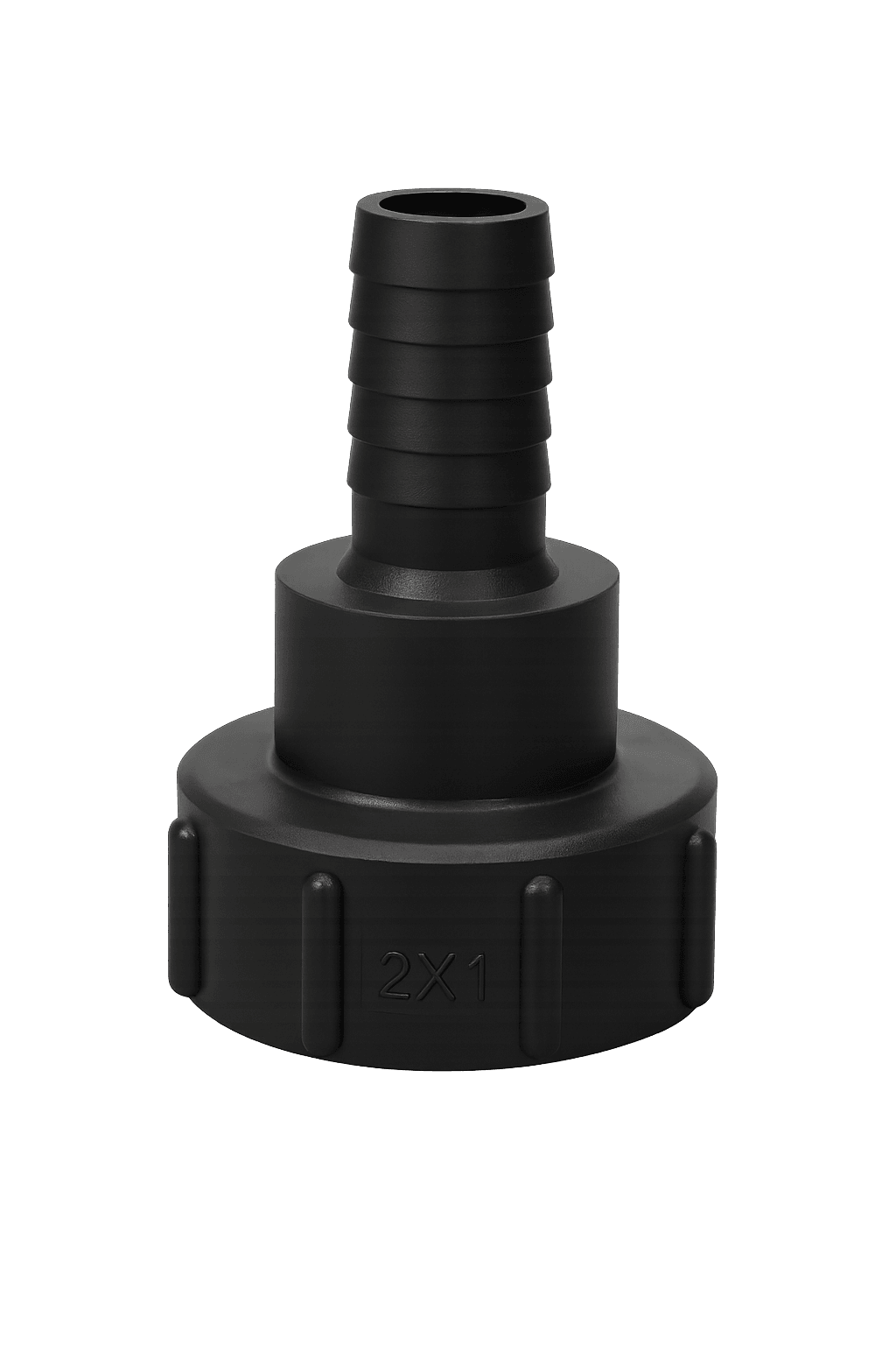 Перехідник DN-50 литий пластиковий на шланг 2х1