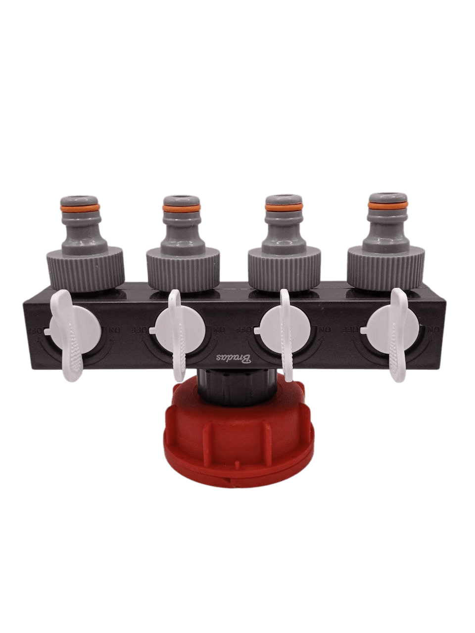 Перехідник 1" на 4 штуцери з кранами