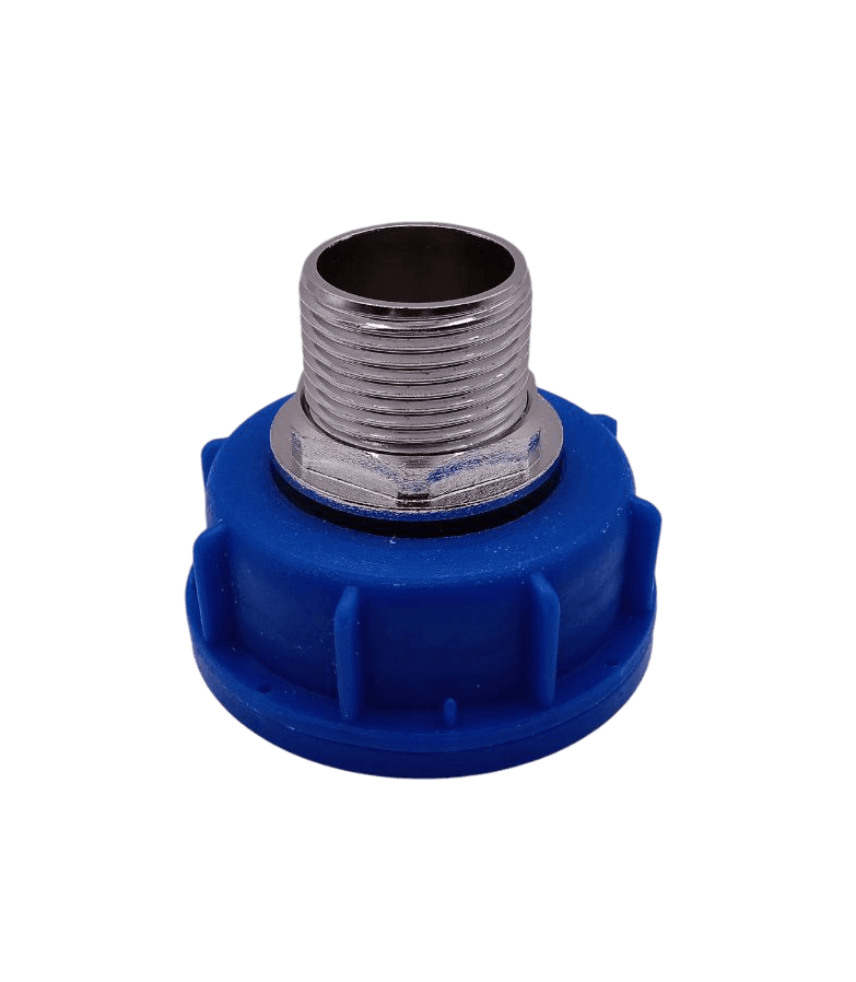 Перехідник DN-50 на різьбу 1" (нержавіюча сталь/латунь)