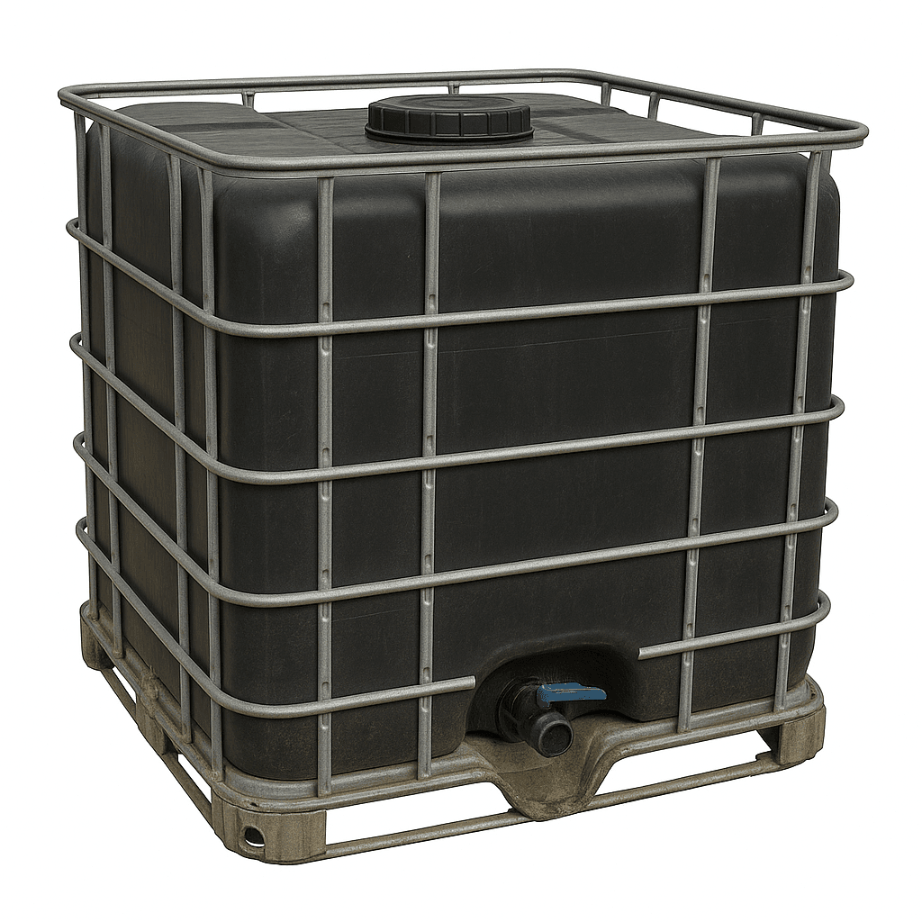 Єврокуб 1000л чорний (1-й гатунок) б/в