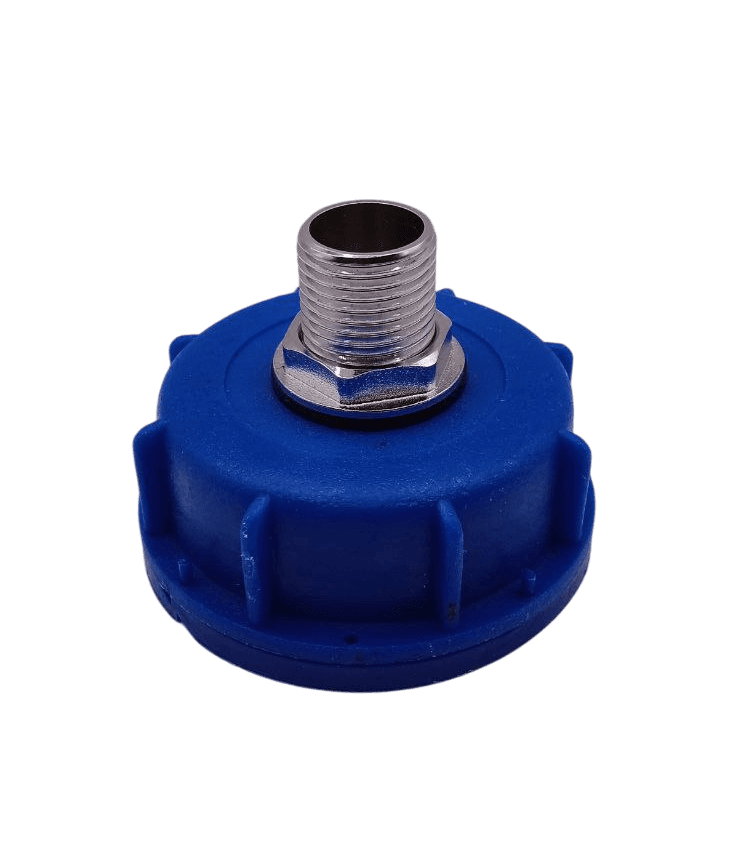 Перехідник DN-50 на різьбу 1/2 (нержавіюча сталь/латунь)