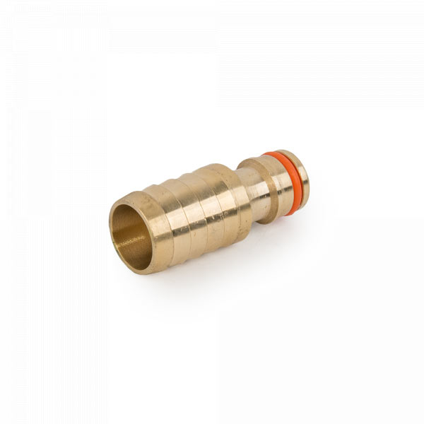 Ніпель латунний для з'єднання шлага 5/8", штуцер під шланг, BRASS, BR-2058