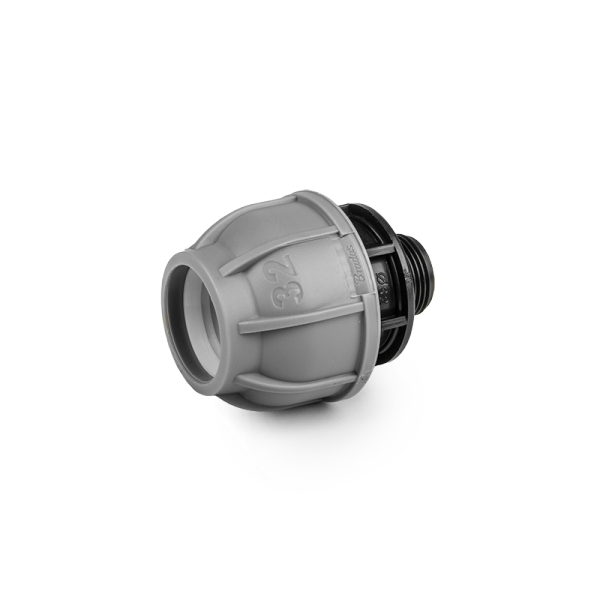 Муфта з'єднувальна для труб PE 20 мм / РЗ 3/4", PN10, DSRA10L20M34