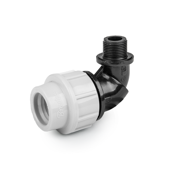 Коліно для труб PE 25 мм / РЗ 1", PN16, DSRA16K25M1