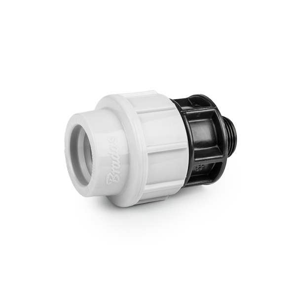 Муфта з'єднувальна для труб PE 32 мм / РЗ 3/4", PN16, DSRA16L32M34