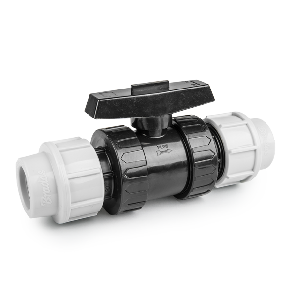 Кран для труб PE 40 мм, PN16, DSRA16V4040