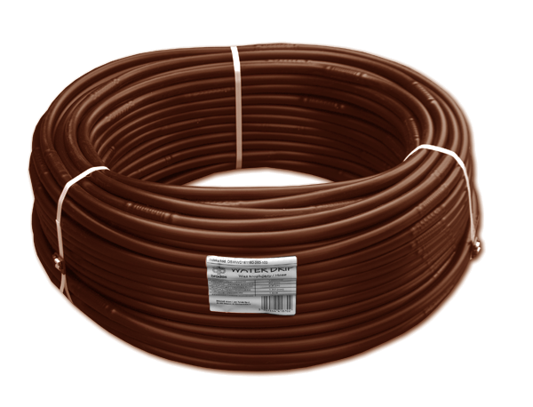Трубка крапельна Ø 16 мм, відстань між емітерами 33 см, 1,6 л/год – WATERMIL DRIP BROWN – 100 м, DSWWMB161033-160-100