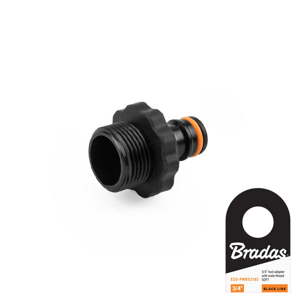 Адаптер на кран із зовнішньою різьбою 3/4", BLACK LINE SOFT, ECO-PWBS2185US