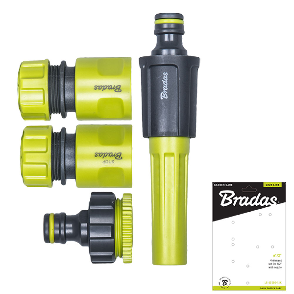 Комплект підключення з прямою насадкою, 1/2", LIME LINE, LE-05500-12K